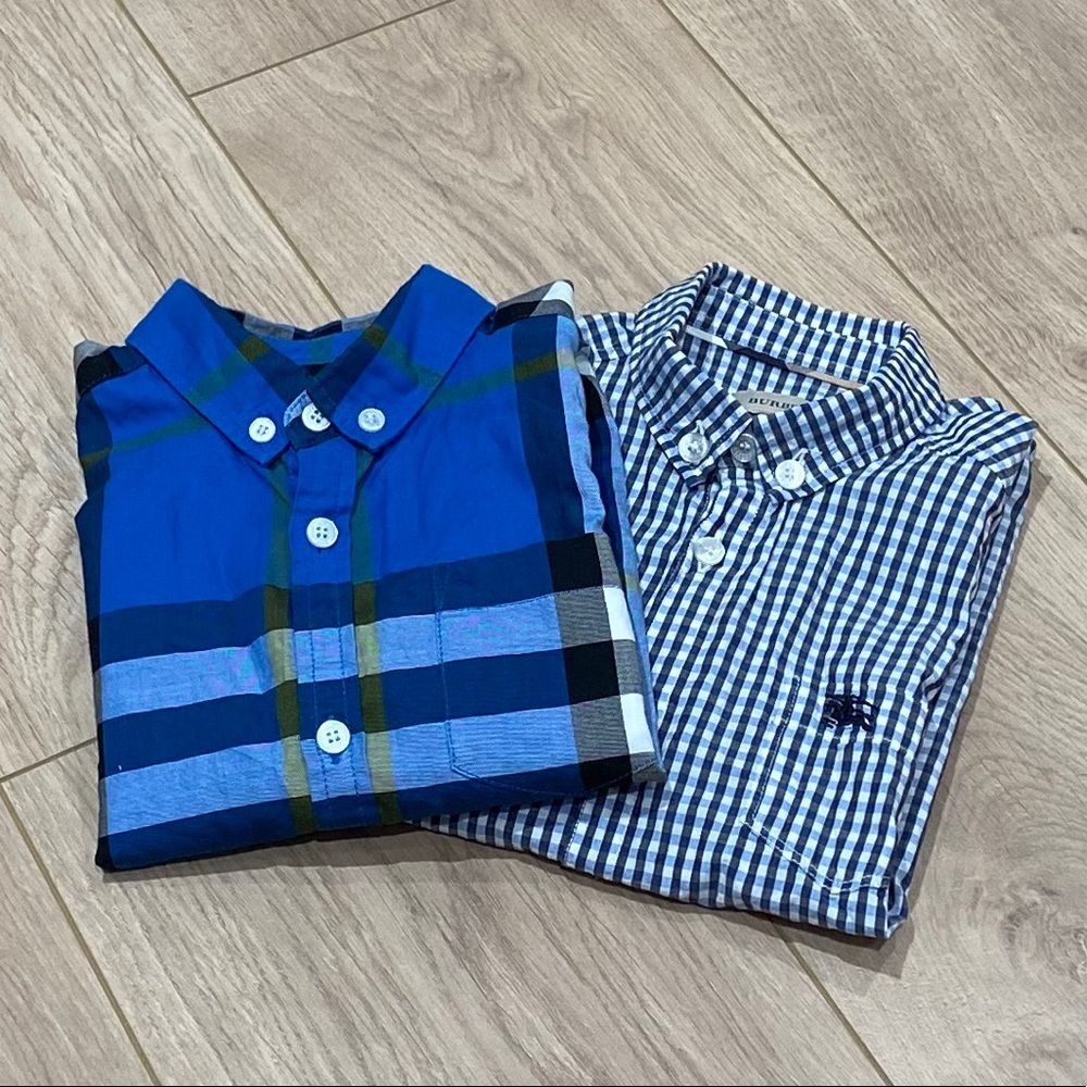 Lot of 2 Burberry Boys Shirts